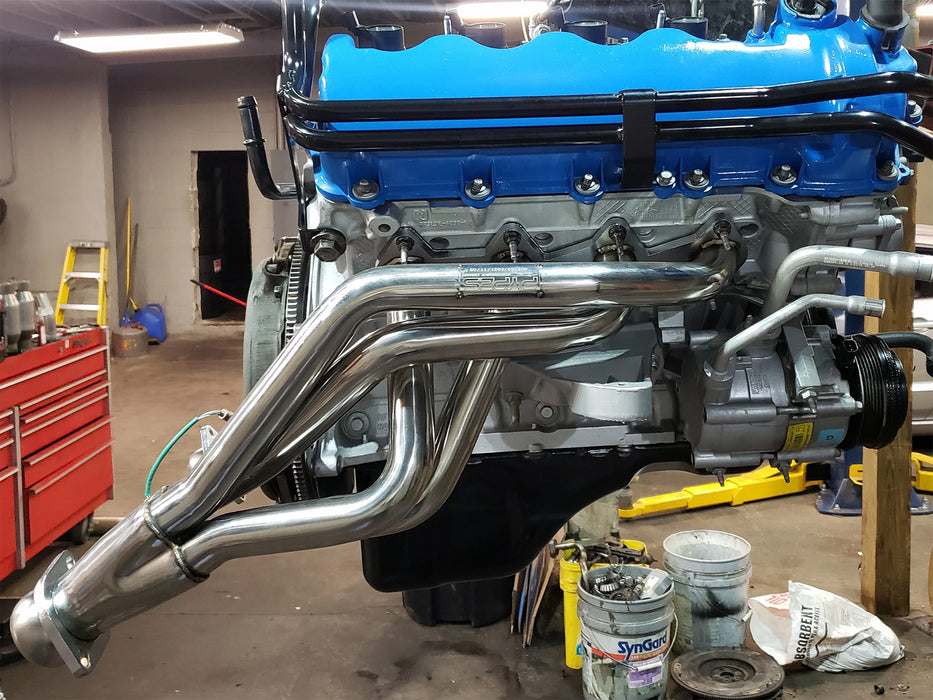 2005-2010 Mustang GT 4.6 3V Long Tube Headers with EPA Compliant High Flow Catted X-Pipe Kit 304 Stainless Pypes HDR55SEK