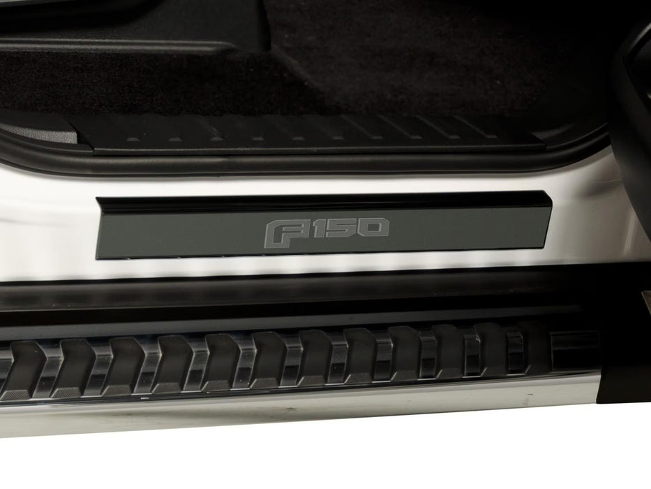 2015-2020 F150 Genuine Ford OEM VFL3Z-99132A08-B Bottom Door Step Sill Plates Black Platinum Pair
