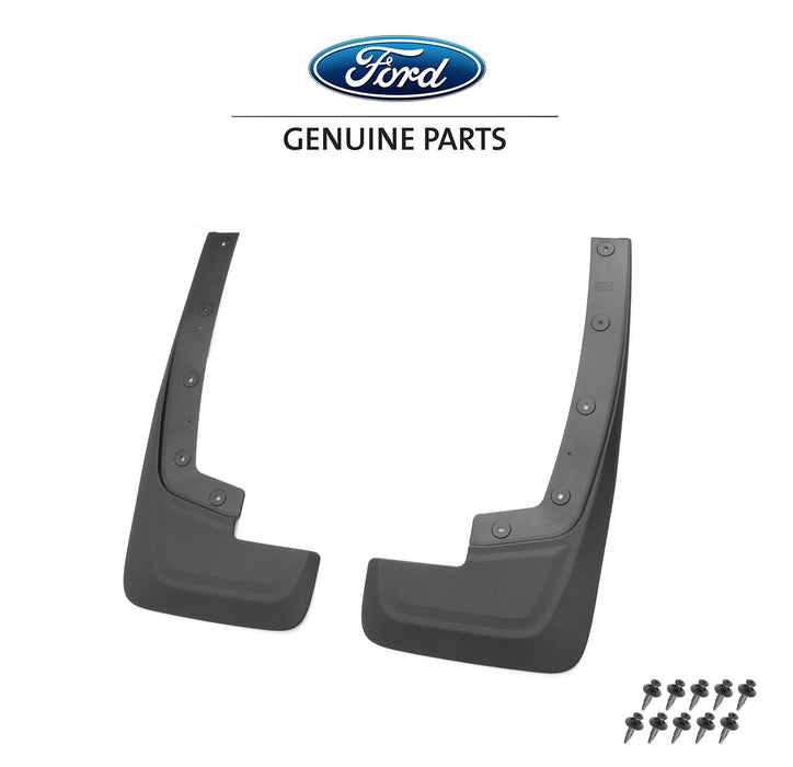 2024 Ford Ranger OEM R1WZ-16A550-AA Black Front Mud Flaps Splash Guards Pair
