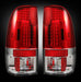 1999-2007 Ford SuperDuty & 1997-2003 F-150 Rear LED Tail Lights with Red Lens