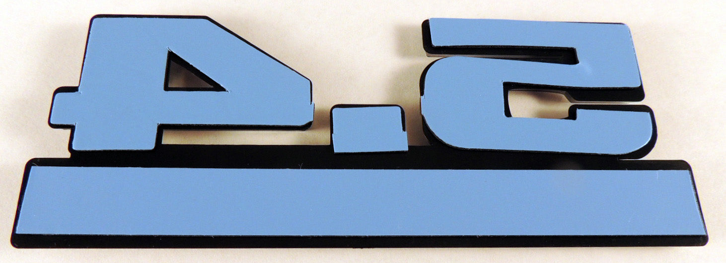 Mustang Shelby GT500 Blue 5.4 Supercharged Emblem Logo with Chrome Trim - Pair