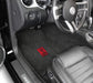 2015-2020 Shelby Black Ultimat Front Floor Mats Set - Red GT350R Snake Emblem