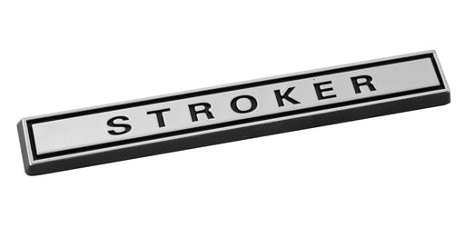 Ford Mustang Chevy Camaro Stroker Chrome Bar 4" Chrome & Black Emblem