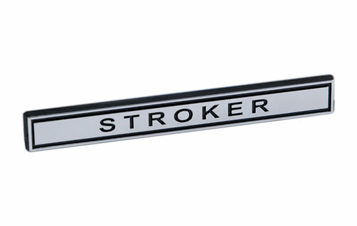 Ford Mustang Chevy Camaro Stroker Chrome Bar 5" Chrome & Black Emblem