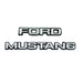 1979-1982 Ford Mustang Words Brand Rear Trunk Deck Lid Emblems Set in Chrome