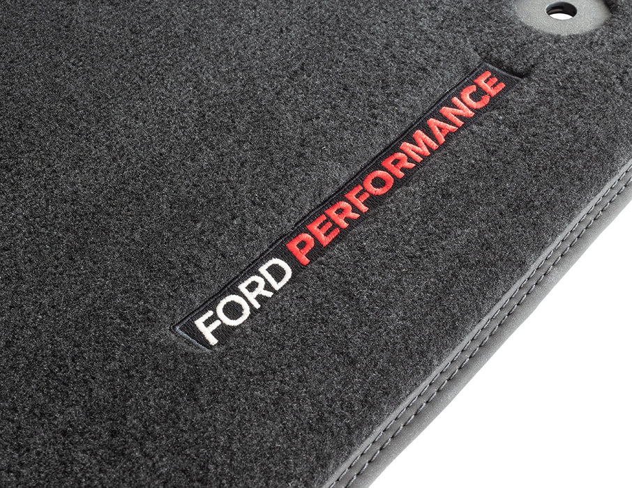 2015-2023 Mustang OEM M-13086-M Ford Performance Black Front Floor Mats w/ Logo