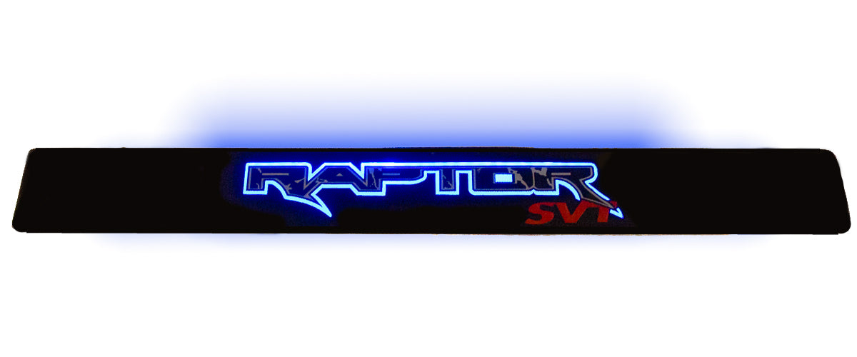 2009-2014 F150 SVT Raptor Illuminated Light Up Black Billet Door Sill Plates
