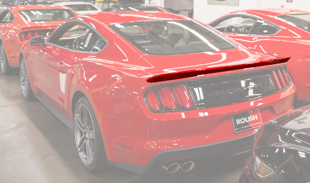 2015-2023 Ford Mustang Roush Rear Spoiler Wing pre-painted Race Red PQ 421889