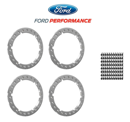 2021-2022 Ford F150 Raptor OEM 17" Wheel Bead Lock Aluminum Trim Rings Set of 4