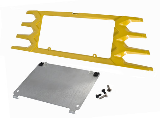 2015-2020 Ford Mustang Custom Painted Rear License Plate Frame Triple Yellow H3