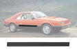 1979-1984 Ford Mustang Door Body Trim Moulding Molding Black RH Passengers Side 