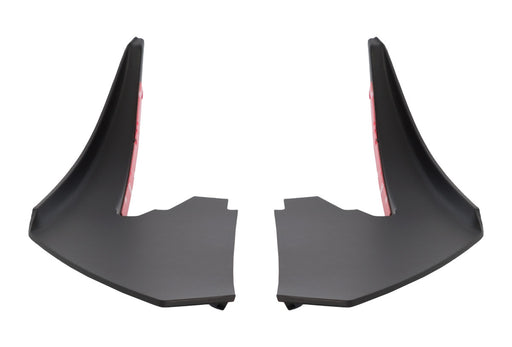 2018-2023 Ford Mustang Matte Black Front Lower Bumper Dive Planes Canards Pair