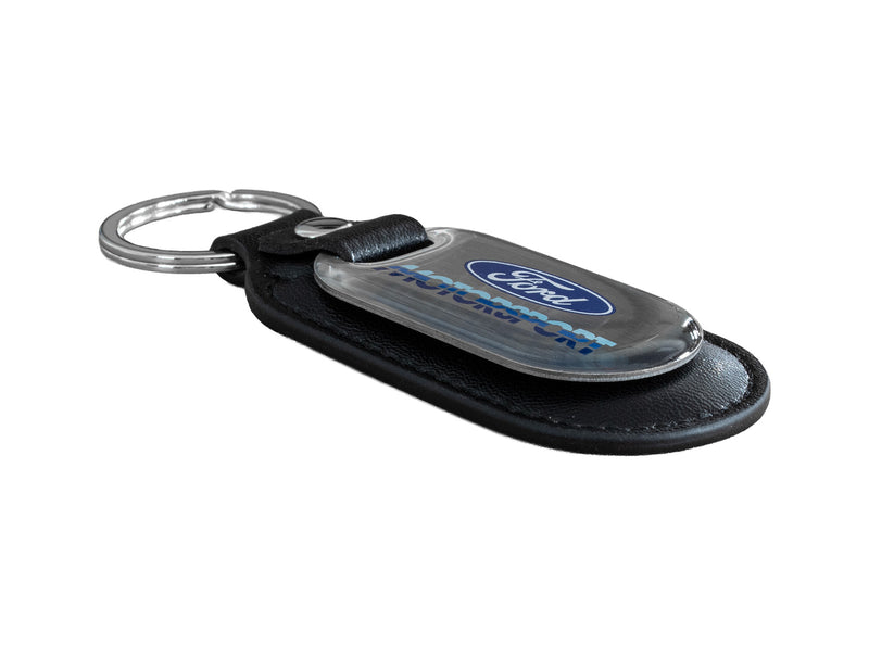 Ford Motorsport 80s Logo Keychain, Polished License Plate Frame, & Insert