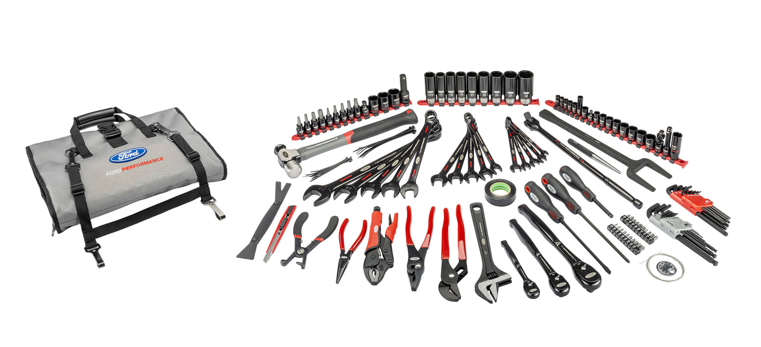 Ford Performance OEM 122pc Maintenance Repair Tool Kit w/ Tri-Fold Storage Case