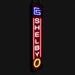 Shelby Vertical Garage Wall Red Light Up LED Flex Neon Sign 47" x 10"
