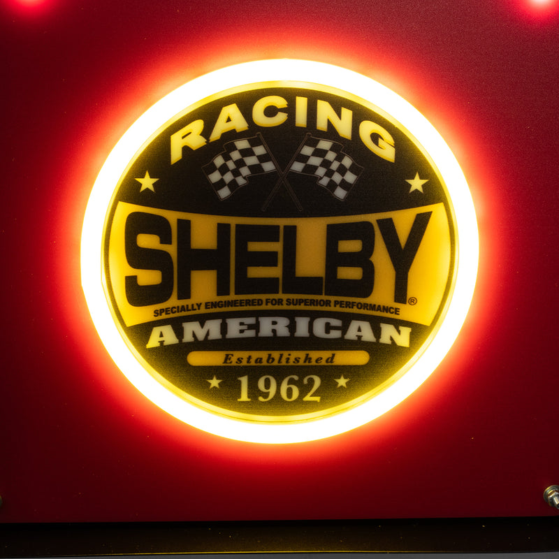 Shelby Vertical Garage Wall Red Light Up LED Flex Neon Sign 47" x 10"