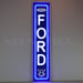 Ford Vertical Garage Wall Blue Light Up LED Flex Neon Sign 47" x 10"
