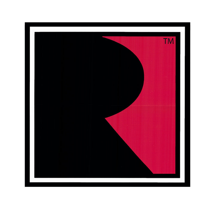 Roush Performance Vinyl 4" Square Red & Black "R" Logo Stickers 5-Pack