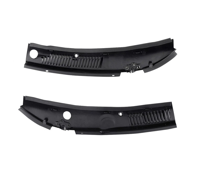 1999-2004 Ford Mustang 2pc Cowl Vent Windshield Wiper Grille Panel Cover w Retainers