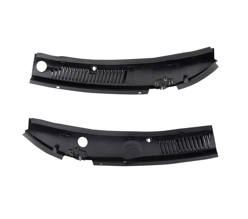 1999-2004 Ford Mustang 2pc Cowl Vent Windshield Wiper Grille Panel Cover w Retainers