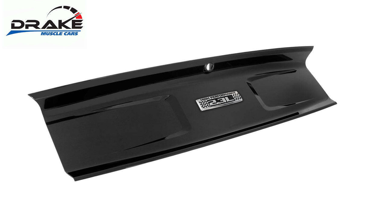 2015-2023 Mustang Ecoboost Rear Deck Lid Trunk Trim Panel Black w 2.3 High Performance Emblem
