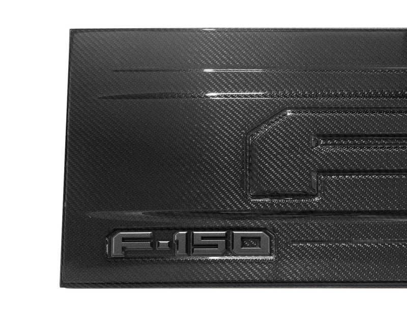 8-Piece Real Carbon Fiber Rear Door Panel Trim Strips For Ford F-150 2015-2020