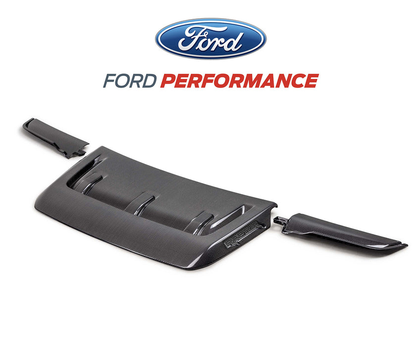 2021-2024 Ford F-150 Raptor OEM Real Carbon Fiber Hood Vent w/ Trim - Gloss Finish