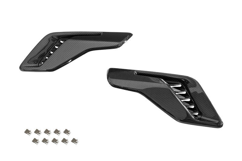 2021-2026 F-150 Raptor OEM Real Carbon Fiber Fender Side Vents - Gloss Finish