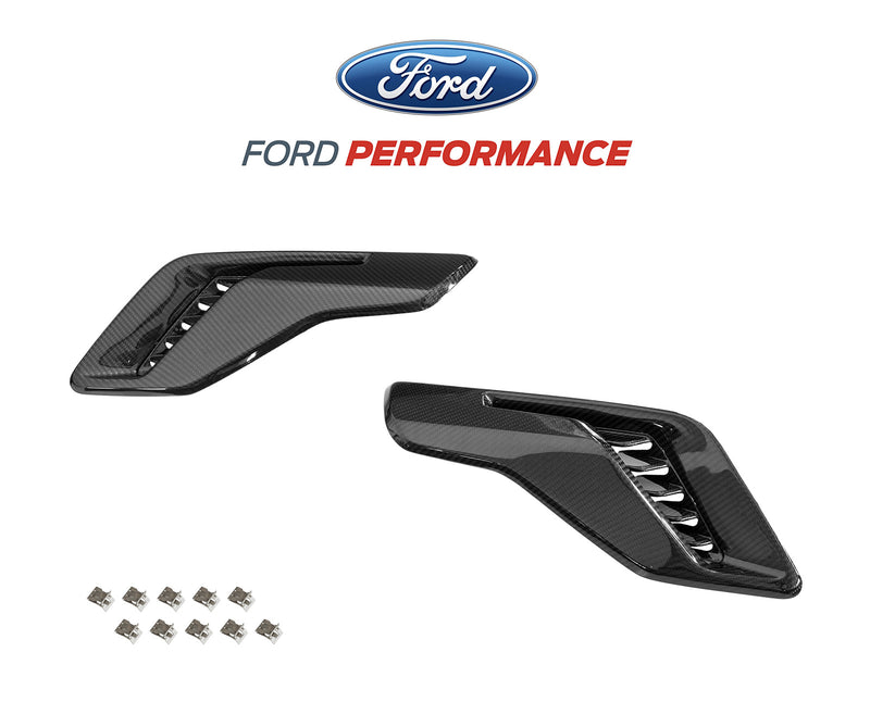 2021-2026 F-150 Raptor OEM Real Carbon Fiber Fender Side Vents - Gloss Finish