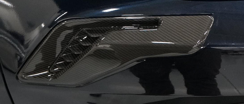 2021-2026 F-150 Raptor OEM Real Carbon Fiber Fender Side Vents - Gloss Finish