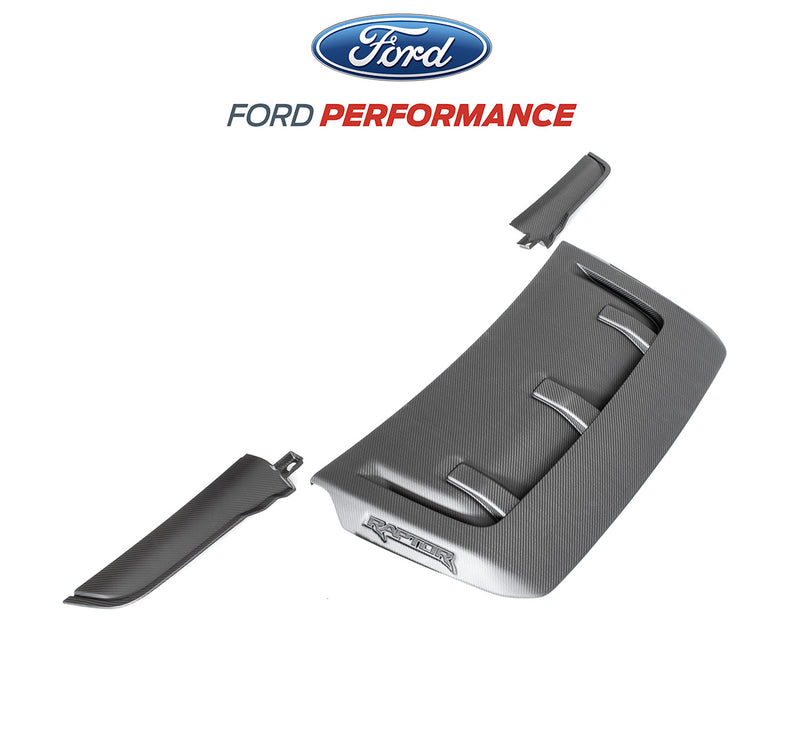 2021-2026 F-150 Raptor OEM Real Carbon Fiber Hood Vent w/ Trim - Matte Finish