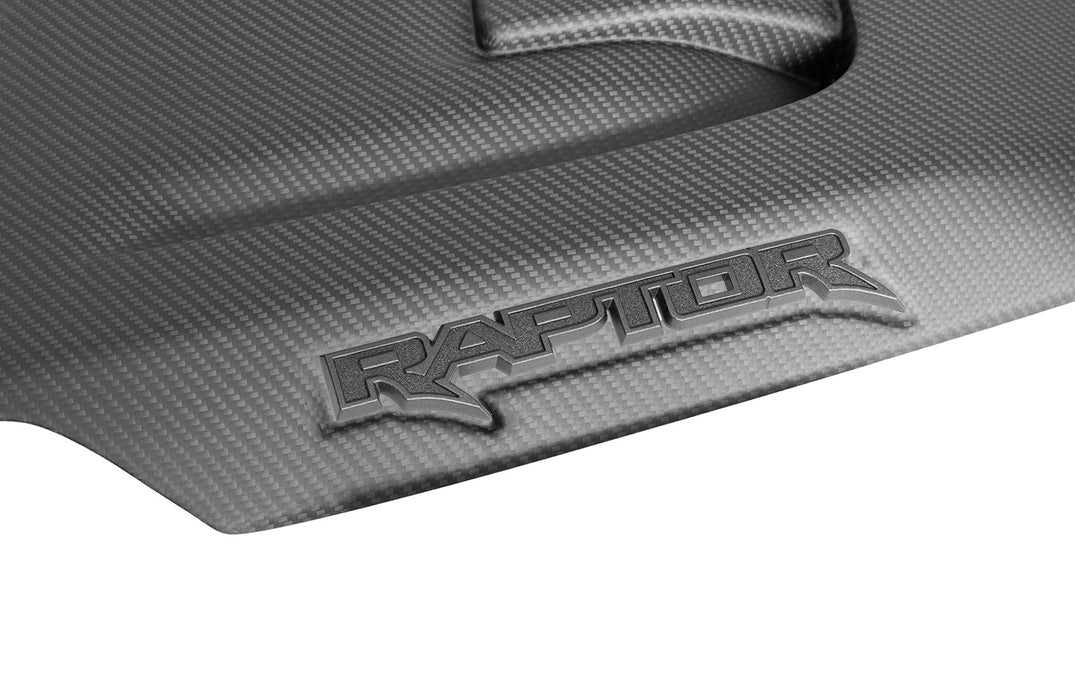 2021-2024 Ford F-150 Raptor OEM Real Carbon Fiber Hood Vent w/ Trim - Matte Finish