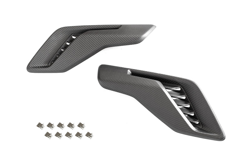 2021-2026 F-150 Raptor OEM Real Carbon Fiber Fender Side Vents - Matte Finish