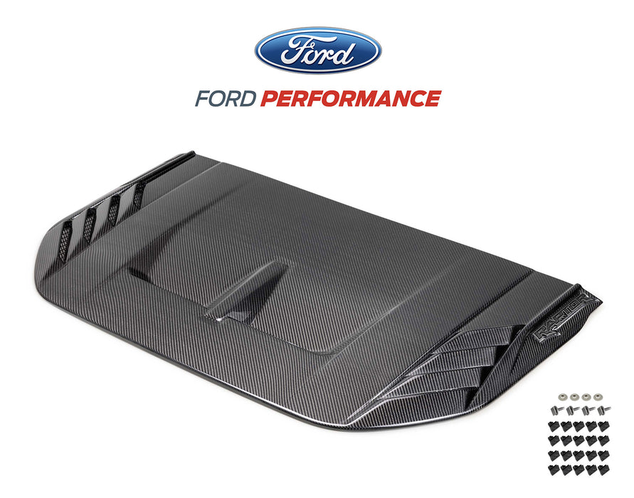 2022-2024 Bronco Raptor Ford Performance M-16628-BG Carbon Fiber Hood Vent Gloss Finish
