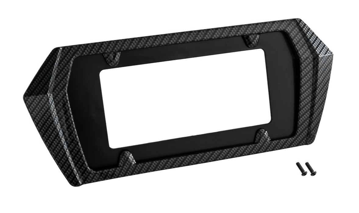 2020-2023 Corvette C8 Rear License Plate Frame Bezel Hydro Carbon Fiber Finish