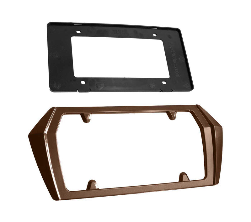 2020-2023 Corvette C8 Painted Rear License Frame Bezel G48 Caffeine Metallic