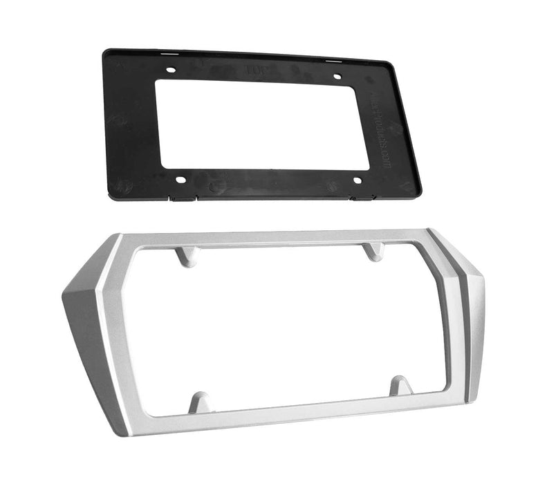 2020-2024 Corvette C8 Painted Rear License Plate Frame Bezel - G8G Arctic White