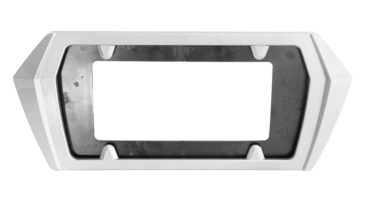 2020-2024 Corvette C8 Painted Rear License Plate Frame Bezel - G8G Arctic White