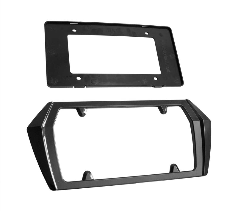 2020-2024 Chevy Corvette C8 Painted Rear License Plate Frame Bezel - GBA Black