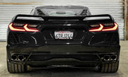 2020-2024 Chevy Corvette C8 Painted Rear License Plate Frame Bezel - GBA Black