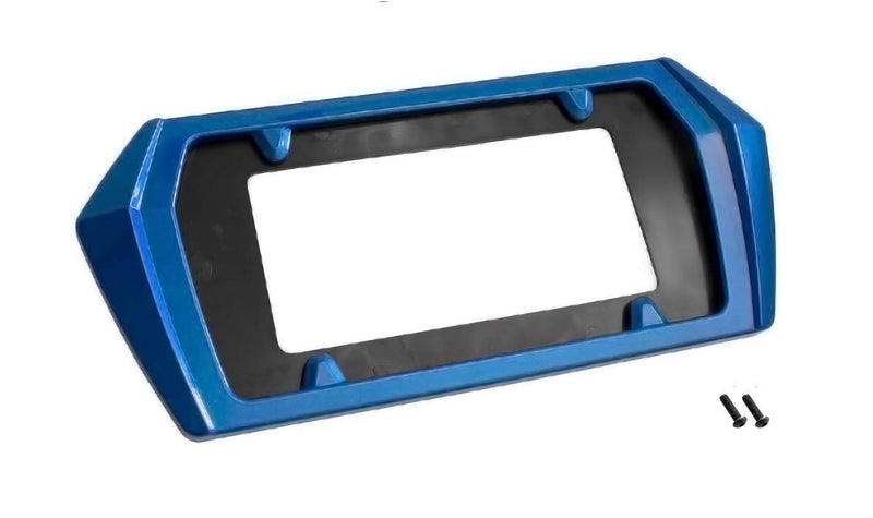2024 Chevy Corvette C8 Rear License Plate Frame Bezel - GJV Riptide Blue Metallic