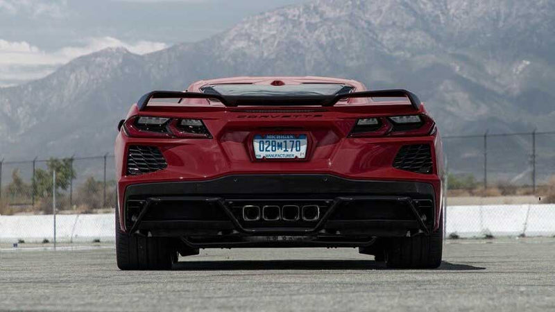 2020-2024 Chevy Corvette C8 Rear License Plate Frame Bezel - GPH Red Mist
