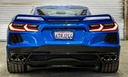 2020-2023 Corvette C8 Painted Rear License Plate Frame - GS7 Elkhart Lake Blue