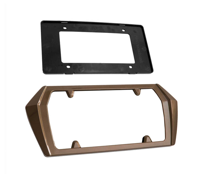 2020-2023 Corvette C8 Painted Rear License Plate Frame Bezel GUI Zeus Bronze