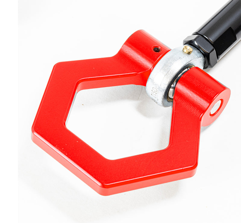 2014+ Chevrolet Corvette C7/C8 Front Hexagonal Tow Hook Loop Ring - Red