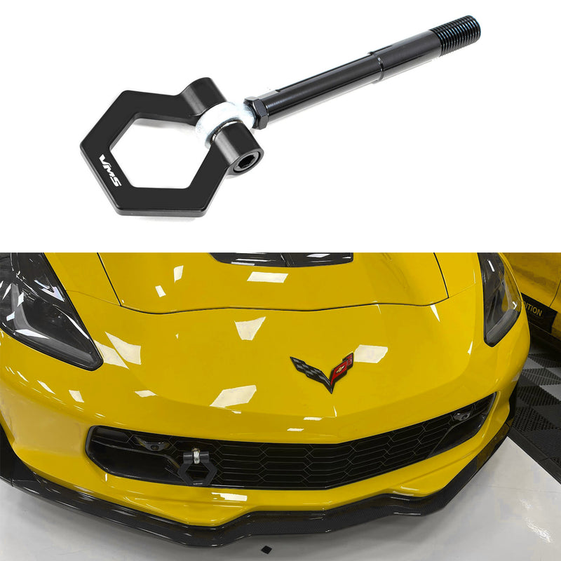 2014+ Chevrolet Corvette C7/C8 Front & Rear Tow Hooks - Black