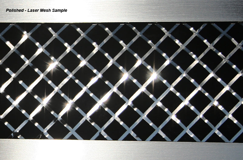 2005-2013 Corvette C6 American Car Craft Stainless Steel Tag Back Laser Mesh License Plate Trim