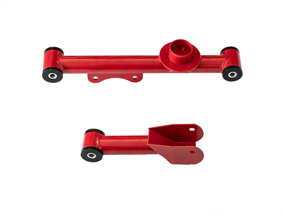 1979-2004 Ford Mustang Red Upper & Lower Rear Tubular Control Arms w/ Hardware