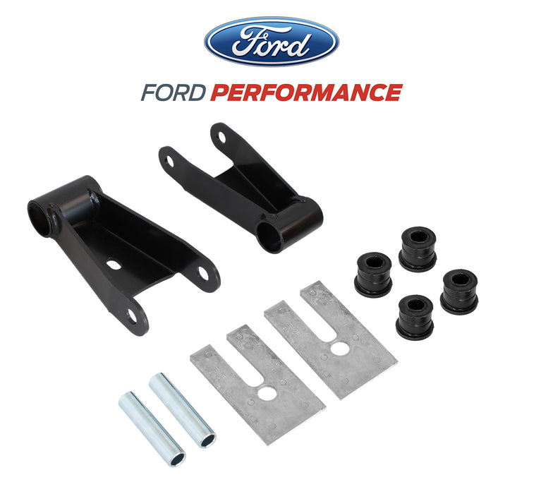 2015-2020 Ford F-150 OEM M-3000-HA Shackles & Bushings Rear 1.5" Lowering Kit