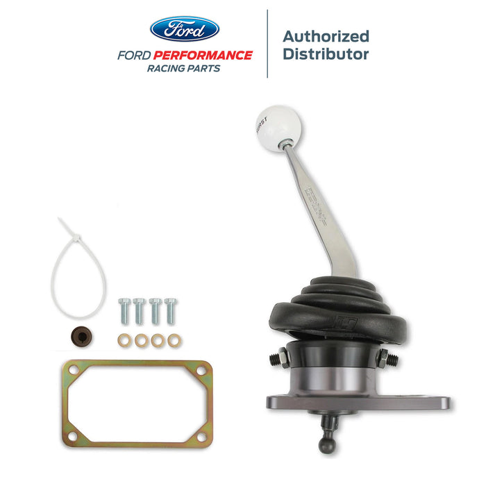 1983-2001 Ford Mustang V8 T5 & T45 M-7210-M Billet 5 Speed Shifter w/ White Knob